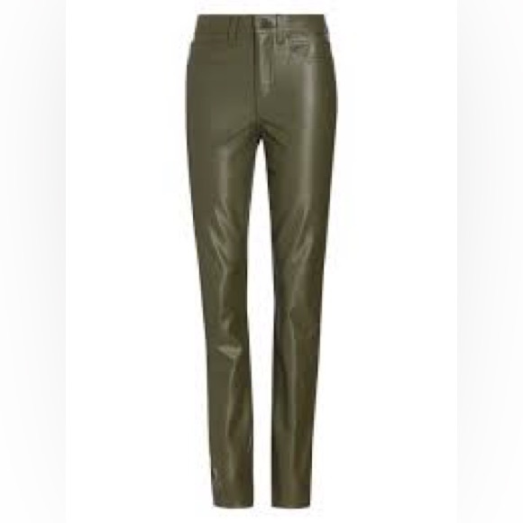 Veronica Beard Debbie Vegan Leather Skinny Jeans - Picture 1 of 2